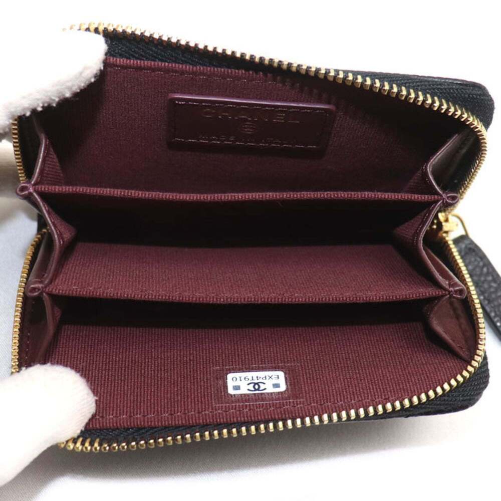 CHANEL Black Caviar Leather Wallet - Picture 3 of 5